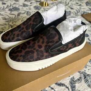 Steve Madden Black/Leopard Slides - Brand New In Box size 6